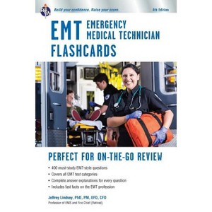 EMT Flashcard Book, 4th Ed. - (EMT Test Preparation) 4th Edition by  Jeffrey Lindsey (Paperback) - 1 of 1