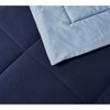 Reversible Microfiber Down Alternative Comforter - Blue Ridge Home Fashions - 3 of 4