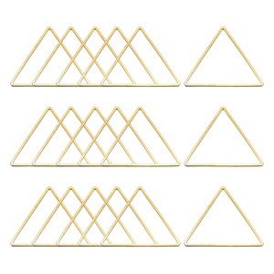 Unique Bargains Triangle Hollow Open Bezel Linking Ring for Jewelry Making 20 Pcs - 1 of 4