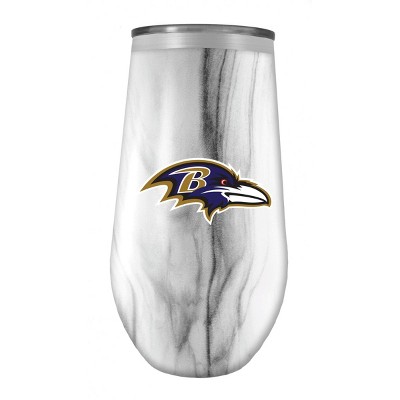 NFL Baltimore Ravens Tall Stemless Marble Tumbler - 16oz