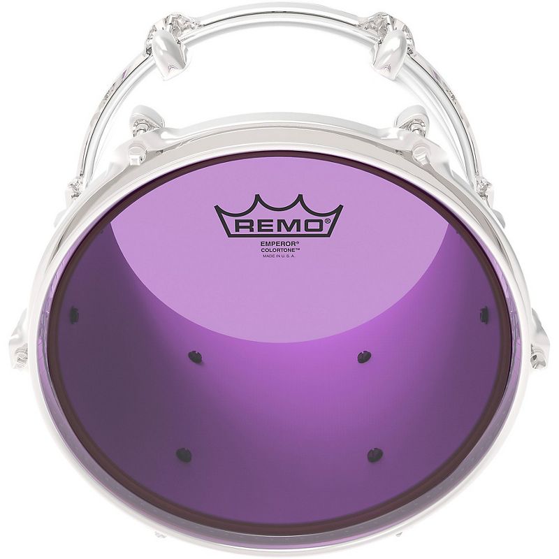 Remo Emperor Colortone Purple Drum Head, 4 of 5
