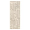 Modern Area Rug for Living Room, Vintage Low Pile Floor Rug with Non Slip Backing, Washable Stain Resistant Carpet for Dorm Office - 3 of 4