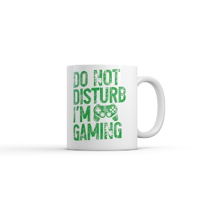 Crazy Dog Do Not Disturb Im Gaming Mug Funny Sarcastic Gamer Graphic Novelty Coffee Cup-11oz - 1 of 4