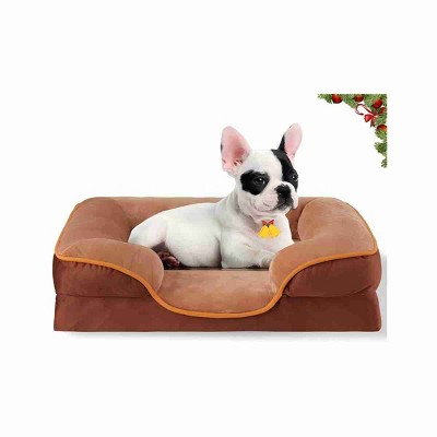 LAOTIES 28'' Orthopedic Dog Bed,Egg Crate Foam Pet Sofa with Removable Washable Cover