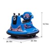 VisioGear Kids Ride On Bumper Car, Rotate 360 Degrees, Bumper strip, for Kids of 2-5 Years Old, Blue, 26.18"*26.18"*18.74" - 3 of 4