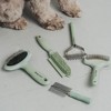 Dexypaws: Pet Double Deshedding Undercoat Rake - Sage Green, Grooming Tool - 4 of 4