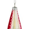 Northlight 6.75" Red and White Retro Reflector Finial Glass Christmas Ornament - image 4 of 4