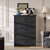 Garvee 5/6 Drawers Dresser for Bedroom,Chest of Drawers,Farmhouse Modern Wooden Dresser,Storage Organizer Dresser for Bedroom,Living Room,Kids Room - 3 of 4