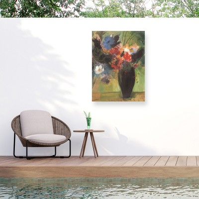 Sheila Golden The Black Vase Outdoor Canvas Art