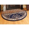 ACHLA Designs 26"x56" Oriental Half Round Woven Hearth Rug Blue: Virgin Wool, Fire Resistant, Indoor Use - 3 of 4