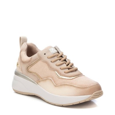 Женские кроссовки XTI Women's Lace-Up Suede Sneakers 143195 Beige 8 — фото 2