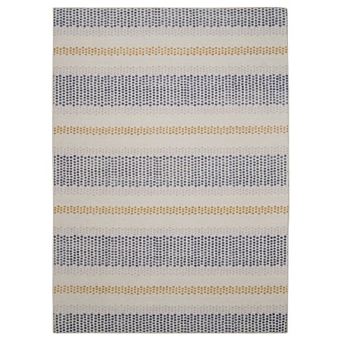 Maldon Washable Outdoor Rug Ivory/Blue - Linon - image 1 of 4