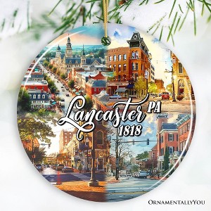 Artistic Lancaster Pennsylvania Ornament, Beautiful Amish Cultures and Countryside Christmas Gift| OrnamentallyYou - 1 of 4