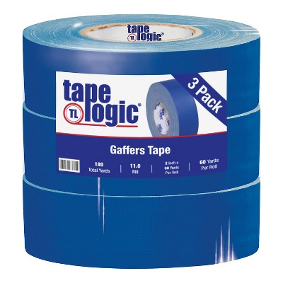 Tape Logic Gaffers Tape 11.0 Mil 2" x 60 yds. Blue 3/Case T98718BLU3PK
