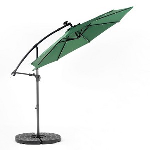 KTMBDW 10ft Patio Umbrella Outdoor Square Large Cantilever Windproof Offset and Heavy Duty Sun Umbrella for Garden Deck Pool,(No Base) - 1 of 4