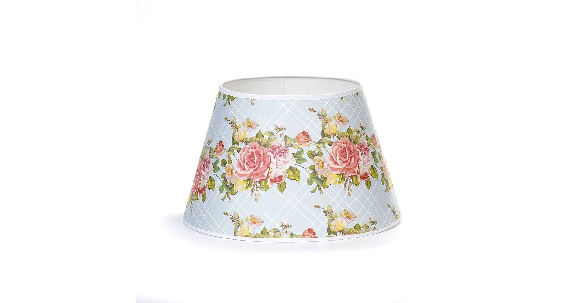 Aladdin Parchment Oil Lamp Shade, 14 inch Base Fitter, Lattice Rose Design