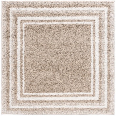 Border & Stripe Shag 200 Bsp251 Machine Made Loomed Area Rug - Beige ...