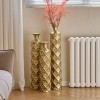 Infurnic Decorative Vases Vases Metal Vases Decorated, Set of 3 Gorgeous Home Decoration, for Living Room and Bedroom, Gold, 5.9"*5.9"*33.5 - 2 of 4