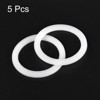 Unique Bargains Coffee Machine Replacement Parts Silicone Rings White 5 Pcs - 3 of 3