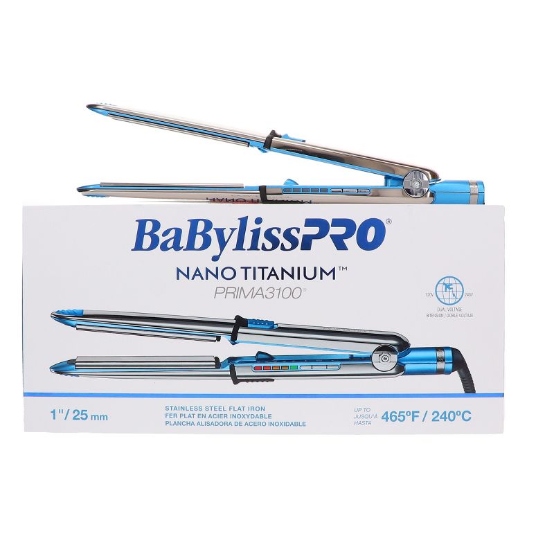 BaBylissPRO Nano Titanium Prima3100 1" Ionic Straightener, 5 of 8