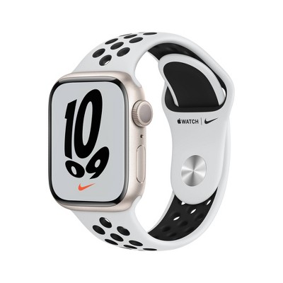 Apple+Watch+Series+8+GPS+45mm+Silver+Aluminum+Case+White+Sport+Band+Size+M%2FL+-+MP6Q3LL%2FA  for sale online