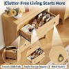 Natural 3 Drawer Dresser, Modern Closet Dressers Chest of Drawers, Wood Storage Dresser Chest of Drawers Clothes Organizer - 3 of 4