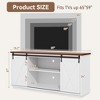 HYLEORY 59' Farmhouse Sliding Barn Door TV Stand with Adjustable Shelves for Living Room - 2 of 4