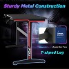 FDW 47 Inch Computer Desk Gaming Desk Writing Desk Office Desk Extra Large Modern Ergonomic Racing Style Table Workstation for Adult Teens,Black - 4 of 4