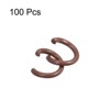 Unique Bargains Carbon Steel DIY Crafts Jewelry Making Open Connector Jump Rings 100 Pcs - 3 of 4