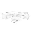 CAVINAS Modern Sectional Sofa with 6 Seats and 1 Ottoman,Convertible Modular Couch with Under-Sofa Storage,Couch for Living Room,3x Corner,Blue - 3 of 4