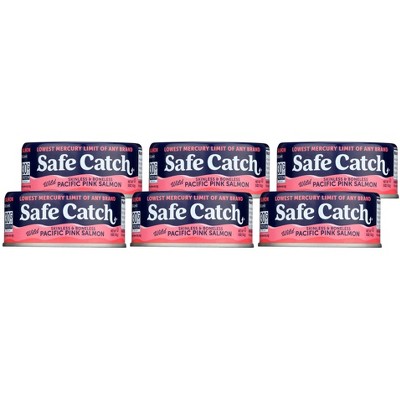 Safe Catch Wild Skinless & Boneless Pacific Pink Salmon - Case of 6/5 oz