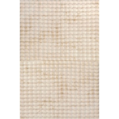 Nuloom Jeni Cozy Plush Solid Faux Rabbit Pet Friendly Premium Machine Washable Area Rug
