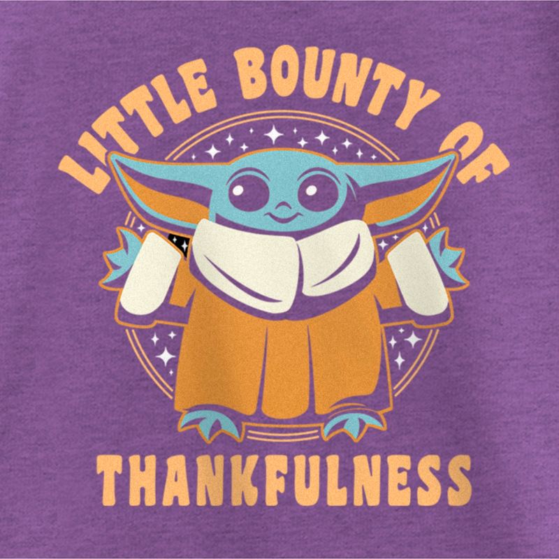 Girl's Star Wars: The Mandalorian Grogu Little Bounty of Thankfulness T-Shirt, 2 of 5