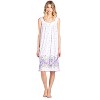 Casual Nights Women's Fancy Lace Floral/Embroidered Sleeveless Nightgown - 2 of 4