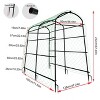Extra Large A-Frame Cucumber Trellis Metal Archway Arbor Vegetables Plants Arch Grape Support Shelf Garden Tunnel with Climbing Net - 3 of 4