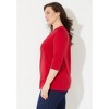 Catherines Women's Plus Size Suprema Teardrop Tee - 4 of 4