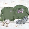 Simply Sage Market Women's Graphic Sweatshirt Purple 100% That Witch Front and Back - 3 of 4