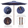 Yescom 9FT Wooden Patio Umbrella UV30+ for Beach Pool Wedding Party Table Market Garden Yard Hotel Deck Cafe Navy - 4 of 4
