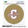 College of Charleston Secondary Automotive Car Window Locker Circle Bumper Sticker - 3 of 4