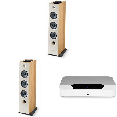 FCHORA826LW-D (PAIR) +  N230WHTUNV  Compact Wireless Music Streaming Amplifier - WHITE