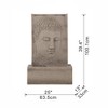 NAYSAYE Fountain Indoor Outdoor Figurine Water Feature High Sandstone Design for Garden Patio Lawn, Beige, 13"*39.4"*49.5" - 3 of 4