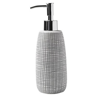 Cestino Lotion Dispenser Gray/White - Cassadecor