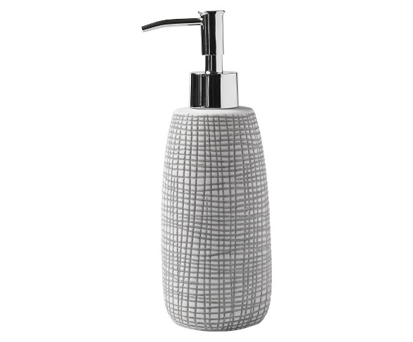 Cestino Lotion Dispenser Gray/White - Cassadecor