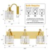 Modern Crystal Bathroom Vanity Lights Gold Bathroom Light Fixtures Crystal Vanity Shower Lights Over Mirror - 3 of 4