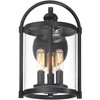 John Timberland Avani Modern Outdoor Wall Light Fixture Black Lantern 13" Clear Cylinder Glass for Post Exterior Barn Deck House Porch Yard Patio Home - 3 of 4