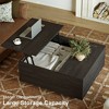 WOWLIVE Lift Top Coffee Table with Hidden Storage,Wooden Square cocktail table for Living Room - 4 of 4