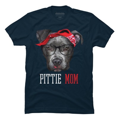 Men's Design By Humans Mother's Day Pittie Mom Pitbull Dog Lovers By dandingroz T-Shirt