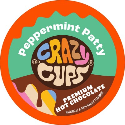 Crazy Cups Peppermint Patty Flavored Premium Hot Chocolate Pods