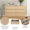 CIPACHO 6 Drawer Double Dresser, Modern Chest of Drawers with Wide Storage for Closet, Bedroom, Living Room, Brown - 4 of 4