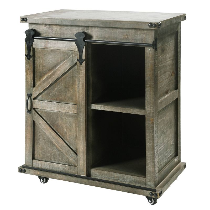 Presley Side Cabinet with Barn Door - StyleCraft, 3 of 15